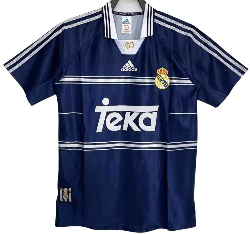 Camisa retro Adidas Real Madrid 1998 1999 II jogador 